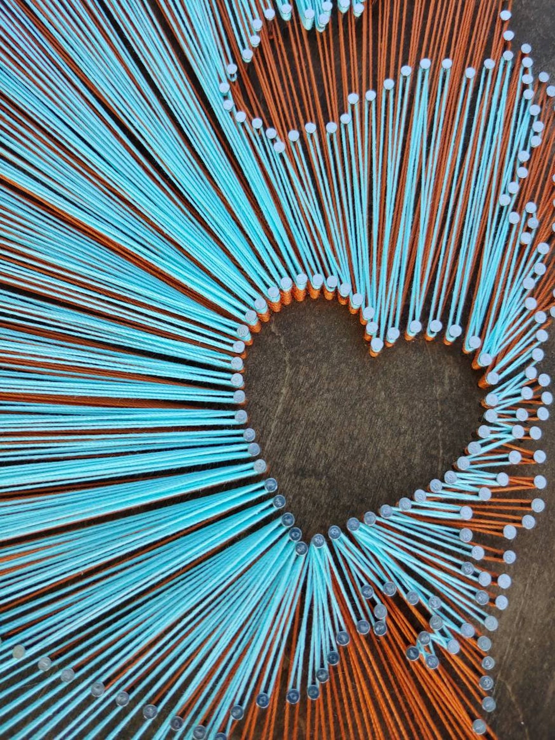 XTRA LARGE Two State String Art Nail Art Heart in 2 Places - Etsy