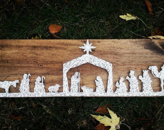 Nativity String Art Etsy