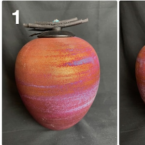 Extra Large Raku Twig Dream Jars w/ Paper Scroll - Turquoise - Handmade - Home Decor - Wish Jar - Dream Catcher - Urn - Pets