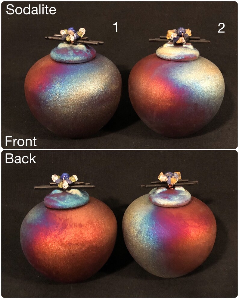 Small Raku Fetish Dream Catcher Jars With Copper Wire Paper Etsy