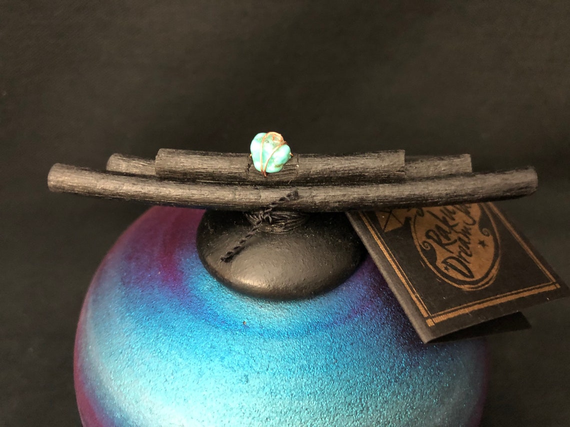 Medium Raku Twig Dream Catcher Jars With Paper Scroll Etsy