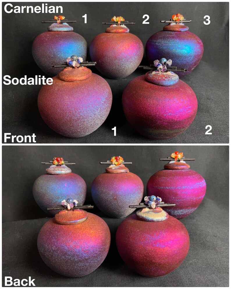 Small Raku Fetish Dream Catcher Jars With Copper Wire Paper Etsy