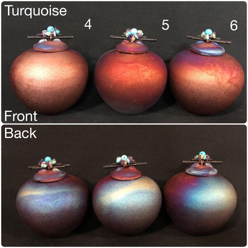 Small Raku Fetish Dream Catcher Jars With Copper Wire Paper Etsy