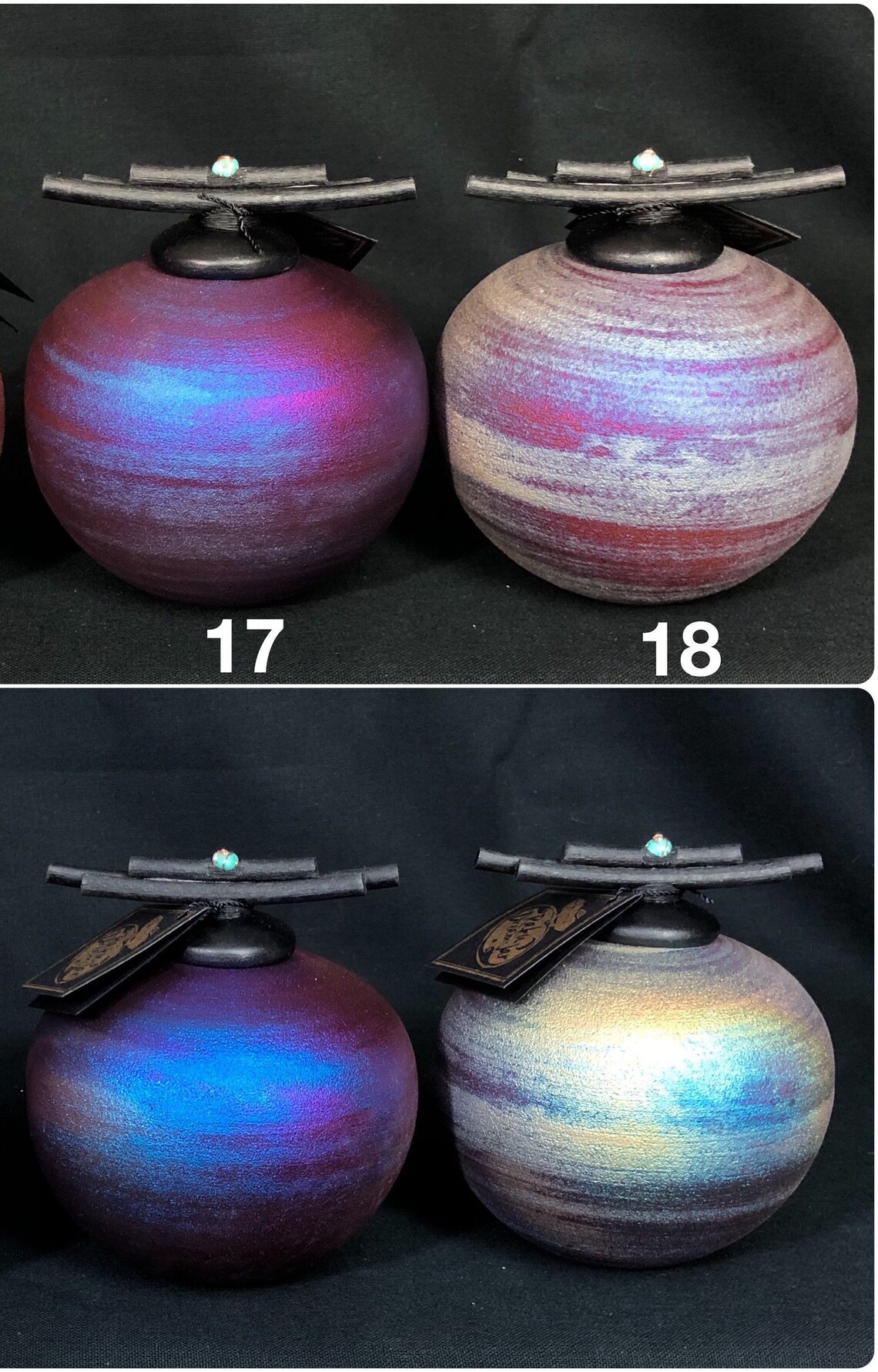 Medium Raku Twig Dream Catcher Jars With Paper Scroll Etsy