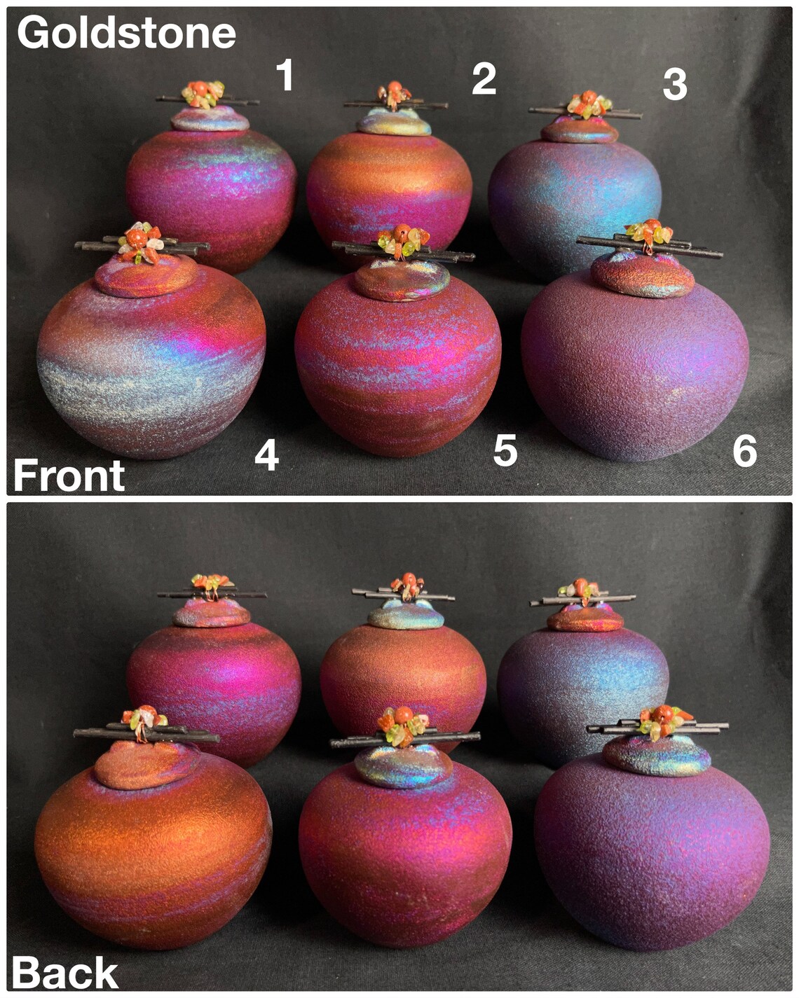 Small Raku Fetish Dream Catcher Jars With Copper Wire Paper Etsy