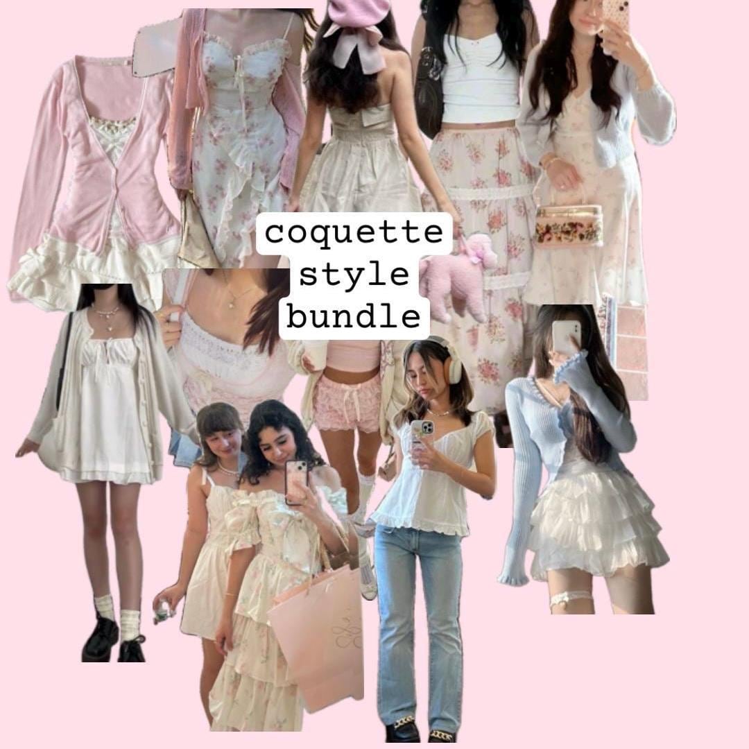 Buy Coquette Style Bundle, Secondhand Clothing Mystery Bundle Personal  Stylist Personalized Thrifted Clothing Bundle, Soft Feminine Fashion Box  Online