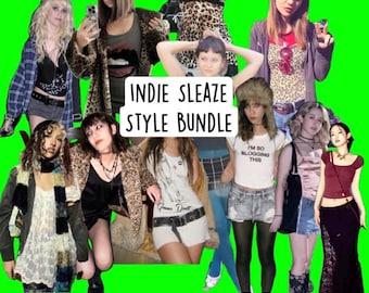 Indie Sleaze Style Bundle, Charlie XCX Fashion Secondhand Clothing Mystery Bundle, Personal Stylist Personalized Thrifted Clothing Bundle