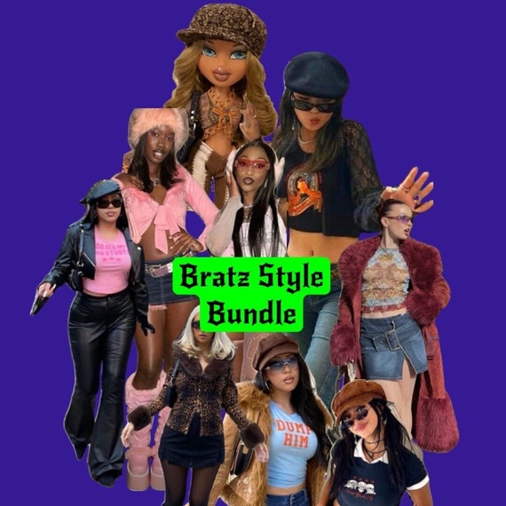 Bratz Style Bundle, 2000s Fashion Secondhand Clothing Mystery Bundle, Personal Stylist Personalized Thrifted Clothing Bundle, Y2K Fashion