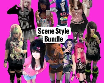 Scene Style Bundle, Secondhand Clothing Mystery Bundle, Personal Stylist Personalized Thrifted Clothing Bundle, Nostalgic Teen Mall Fashion