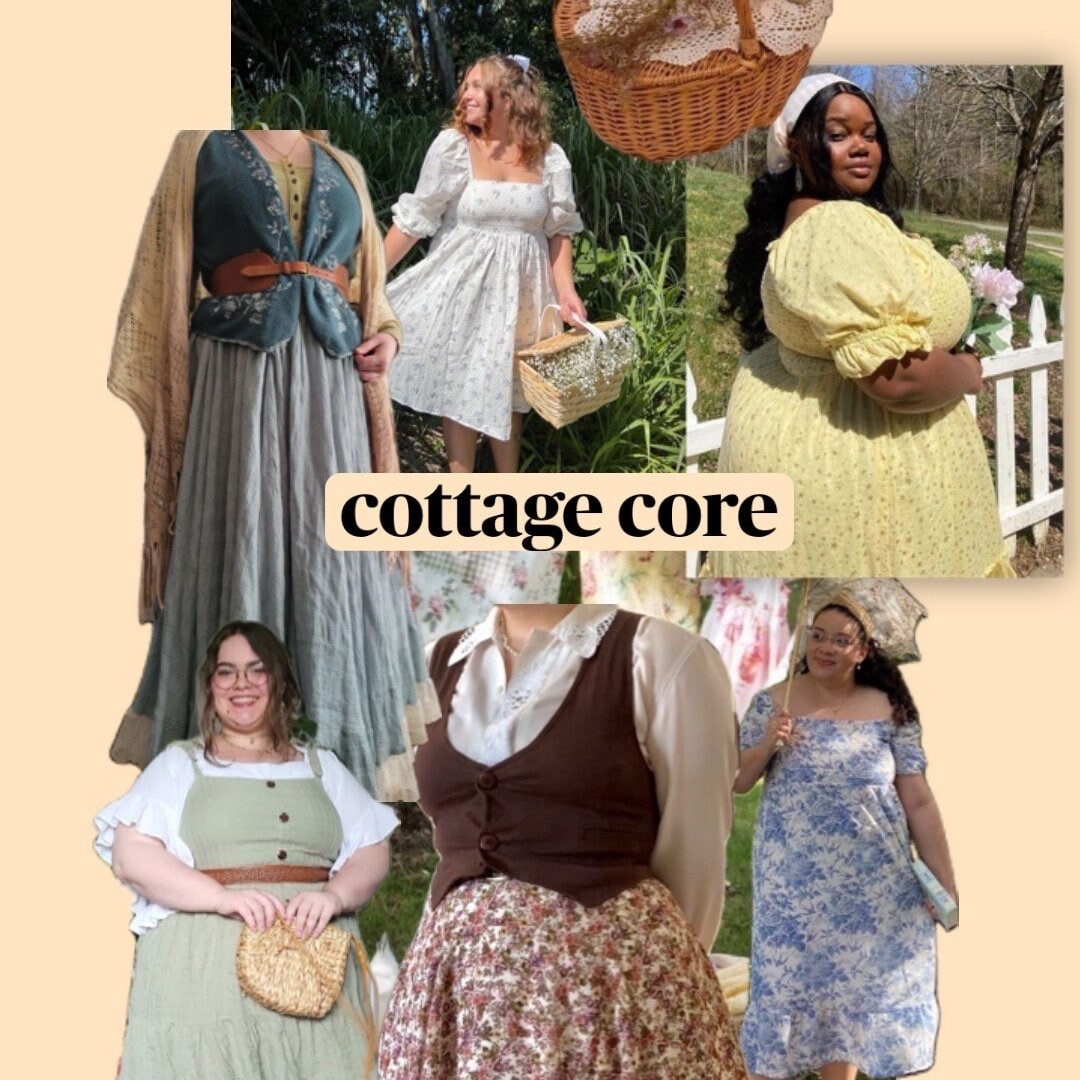 Buy Cottage Core Style Bundle, Secondhand Clothing Mystery Bundle, Personal  Stylist Personalized Thrifted Clothing Bundle, Prairie Style Dress Online 