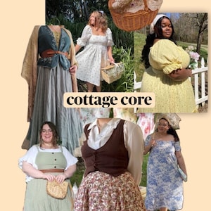Cottage Core Style Bundle, Secondhand Clothing Mystery Bundle, Personal Stylist Personalized Thrifted Clothing Bundle, Prairie Style Dress