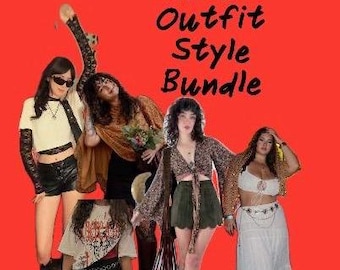 Concert Outfit Style Bundle, Secondhand Clothing Mystery Bundle, Personal Stylist Personalized Thrifted Edgy Clothing Concert Bundle