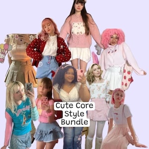 Cute Core Style Bundle, Secondhand Clothing Mystery Bundle, Personal Stylist Personalized Thrifted Clothing Bundle, Soft Girl Cute Style Box