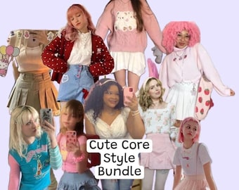 Cute Core Style Bundle, Secondhand Clothing Mystery Bundle, Personal Stylist Personalized Thrifted Clothing Bundle, Soft Girl Cute Style Box