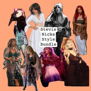 Stevie Nicks Style Bundle, Secondhand Clothing Mystery Bundle, Personal Stylist Personalized Thrifted Clothing Bundle Boho Hippie Style Box