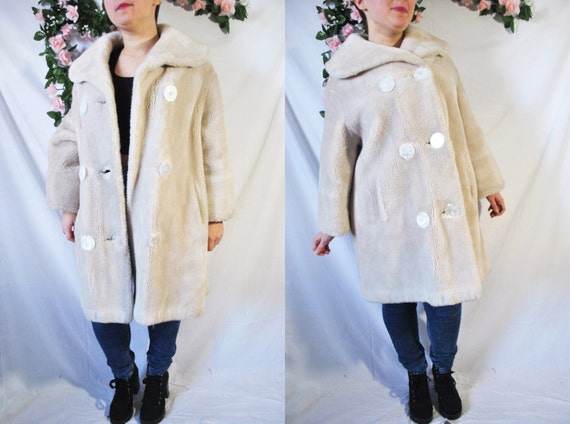 PXiong Womens Print Winter Hooded Outwear Dot Pockets Fashion Oversized Coat