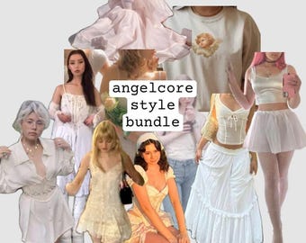 Angelcore Style Bundle, Ethereal Core Secondhand Clothing Mystery Bundle, Personal Stylist Personalized Thrifted Clothing Bundle