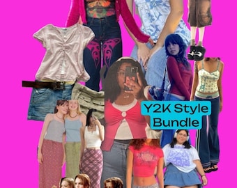 Y2K Style Bundle, 2000s Fashion Secondhand Clothing Mystery Bundle, Personal Stylist Personalized Thrifted Clothing Bundle, Olivia Rodrigo
