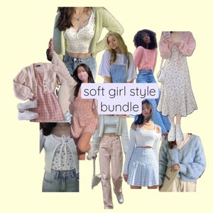 Soft Girl Style Bundle, Secondhand Clothing Mystery Bundle Personal Stylist Personalized Thrifted Clothing Bundle, Soft Feminine Fashion Box