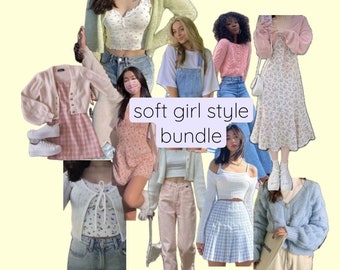 Soft Girl Style Bundle, Secondhand Clothing Mystery Bundle Personal Stylist Personalized Thrifted Clothing Bundle, Soft Feminine Fashion Box