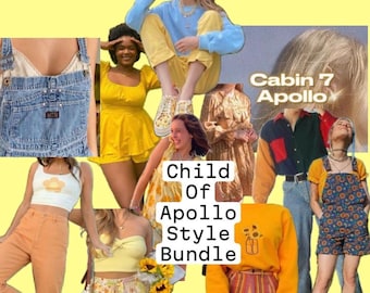 Child Of Apollo Style Bundle, Secondhand Clothing Mystery Bundle Personal Stylist Thrifted Clothing Bundle, Camp Halfblood Cabin 7 Style Box