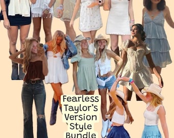 Fearless Taylor’s Version Style Bundle, Secondhand Clothing Mystery Bundle, Personal Stylist Personalized Thrifted Clothing Concert Bundle