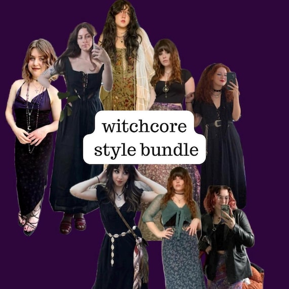Witchcore Style Bundle, Witchy Fashion Bundle, Secondhand Clothing Mystery Bundle, Personal Stylist Personalized Thrifted Clothing Bundle