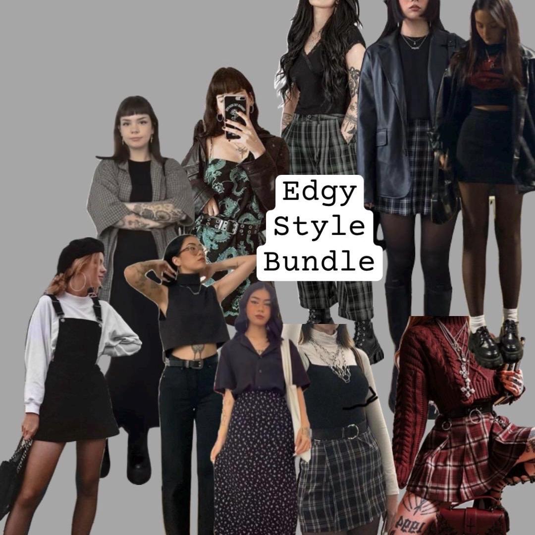 Edgy Style Bundle, Secondhand Clothing Mystery Bundle, Personal Stylist ...
