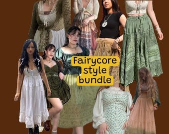 Fairycore Style Bundle, Whimsical Fashion Bundle, Secondhand Clothing Mystery Bundle, Personal Stylist Personalized Thrifted Clothing Bundle