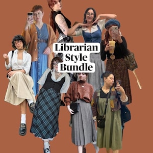 Librarian Style Bundle, Secondhand Clothing Mystery Bundle, Personal Stylist Personalized Thrifted Clothing Bundle, Dark Academia Style