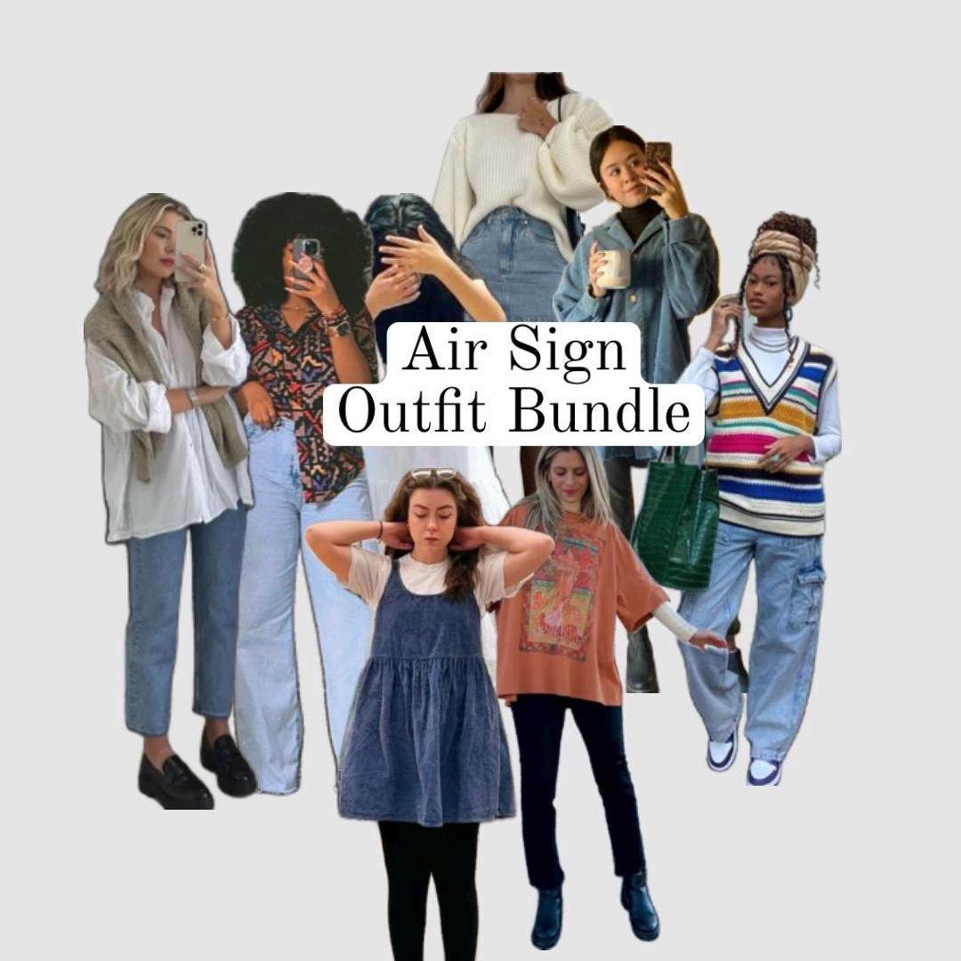 Air Sign Style Bundle, Aquarius Style Bundle, Secondhand Clothing Mystery Bundle, Personal Stylist Personalized Thrifted Clothing Bundle