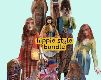 Hippie Style Bundle, Secondhand Clothing Mystery Bundle, Personal Stylist Personalized Thrifted Clothing Bundle, Boho Free Spirit 70s Style