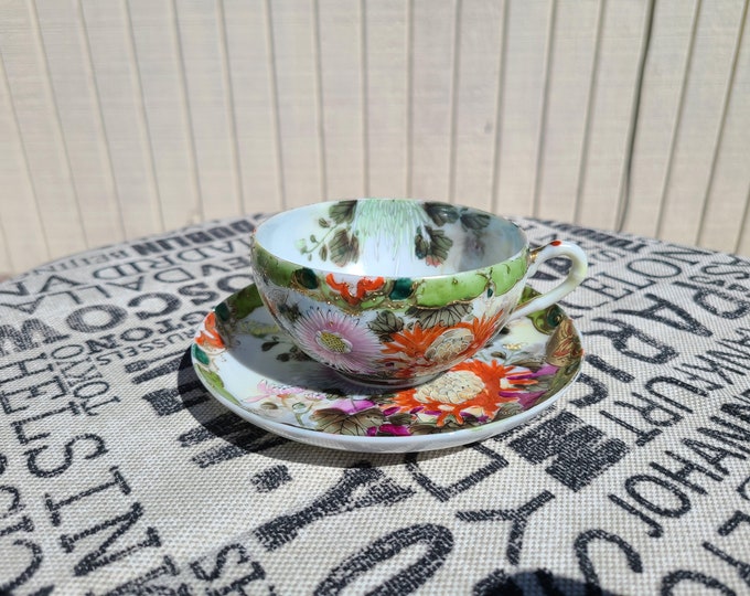 Japanese Teacup and Saucer Etsy