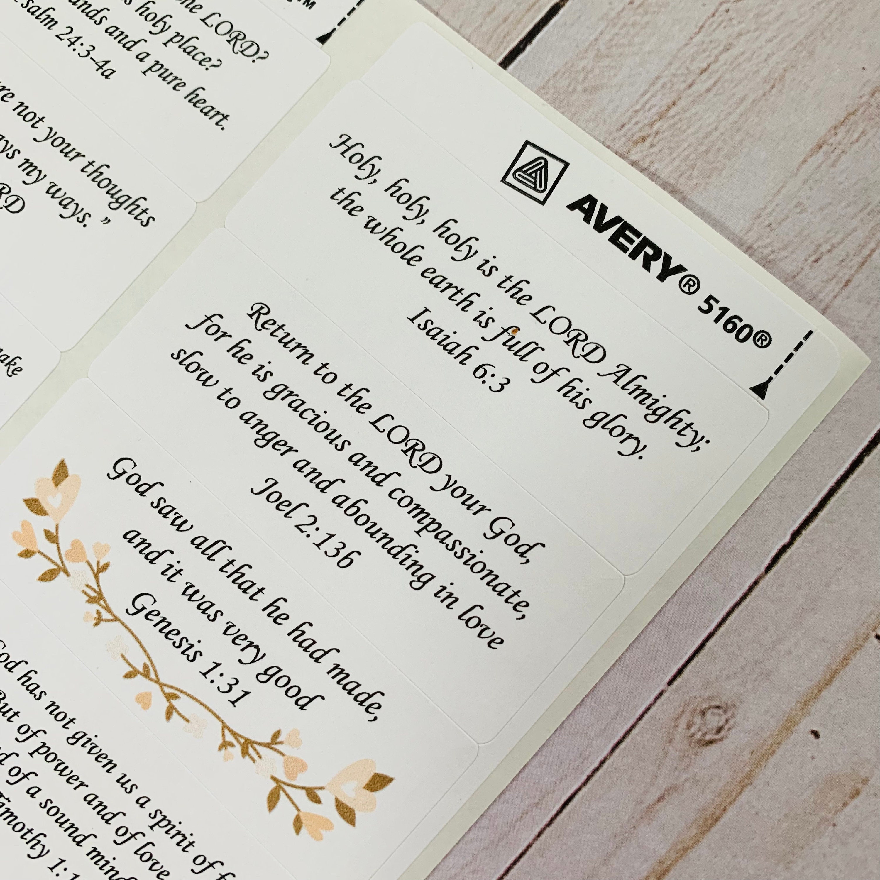 Printable Bible Verse Stickers: Prayer Journal & Planner (digital ...
