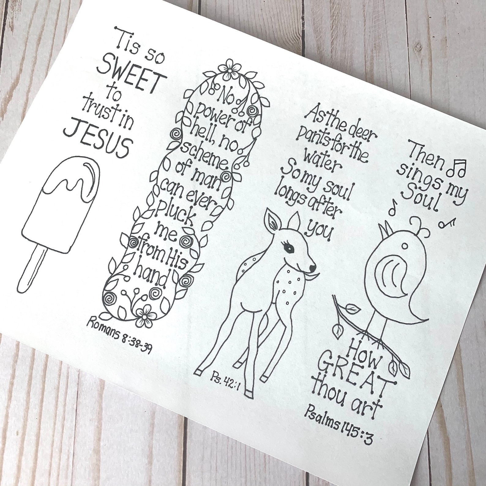 Bible Journaling Templates, Scripture Bookmarks, Printable Bible
