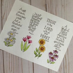 bible journaling templates, scripture bookmarks, Hand drawn, printable bible coloring bookmarks, printable scripture bookmarks. image 3