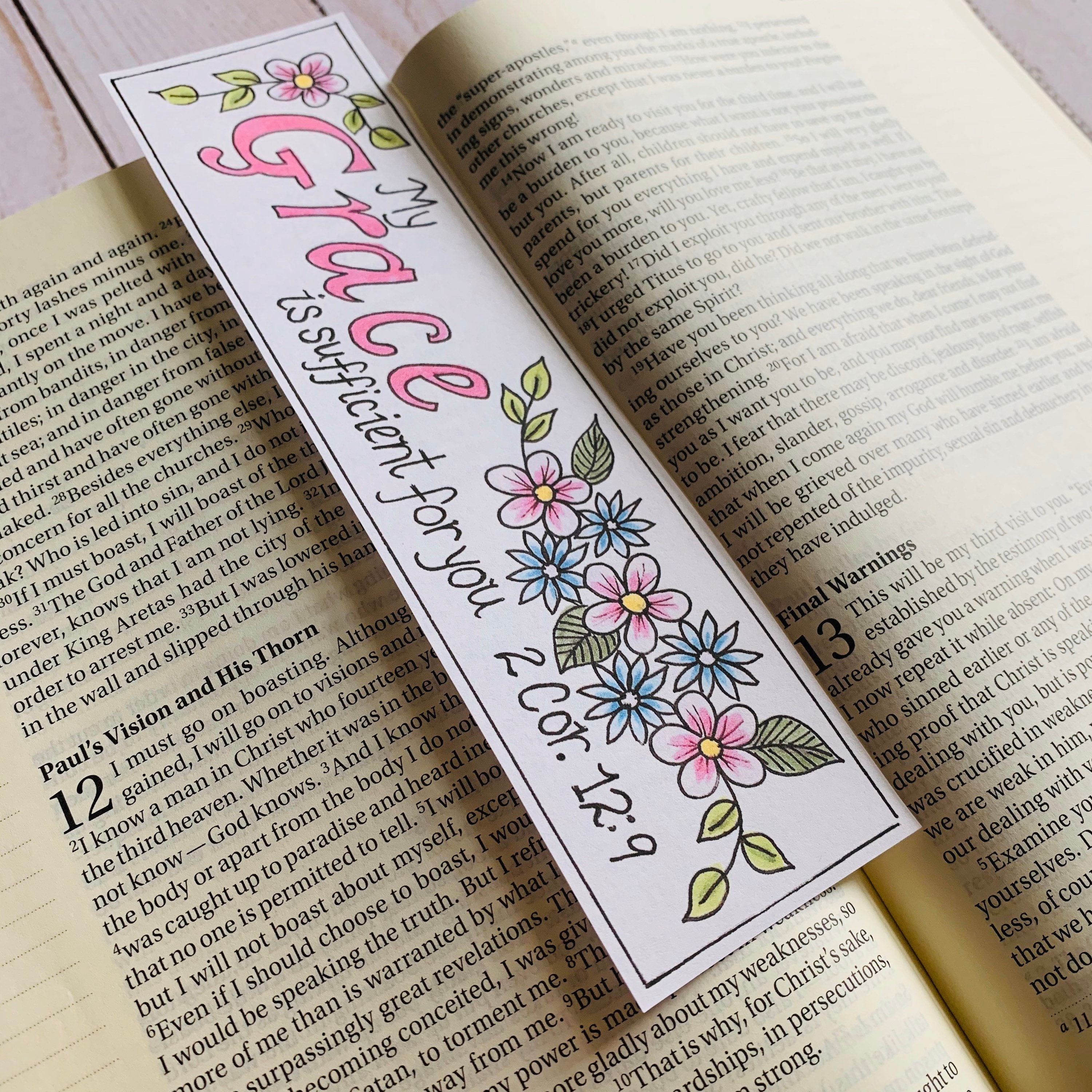 Bible Journaling Templates Scripture Bookmarks Printable - Etsy
