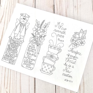 bible journaling templates, scripture bookmarks, Hand drawn, printable bible coloring bookmarks, printable scripture bookmarks.