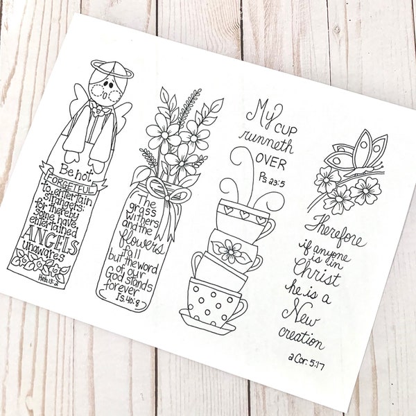 bible journaling templates, scripture bookmarks, Hand drawn, printable bible coloring bookmarks, printable scripture bookmarks.