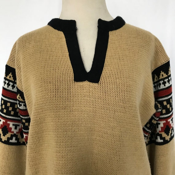 Vintage 70s Sirocco Southwestern Style Pullover K… - image 4