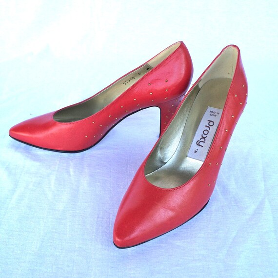 Vintage 80s Does 50s Proxy Red Leather 