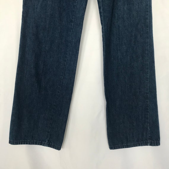 Vintage 70s Laurente Trouser Cut Denim Blue Jeans… - image 4