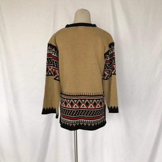 Vintage 70s Sirocco Southwestern Style Pullover K… - image 3