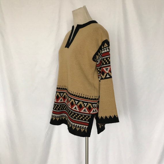 Vintage 70s Sirocco Southwestern Style Pullover K… - image 2