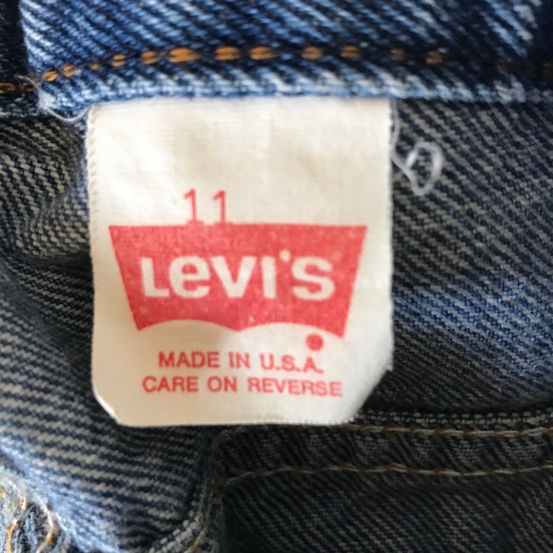 Vintage 70s Levi's White Label Blue Jeans /Mid Rise & | Etsy