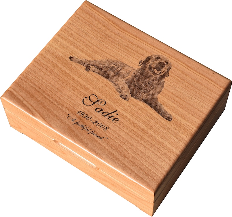 Pet Memory Box Pet Keepsake Box Personalized Keepsake Box Etsy