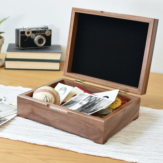 Extra Large Keepsake Box Large Wooden Box Walnut Jewelry Box