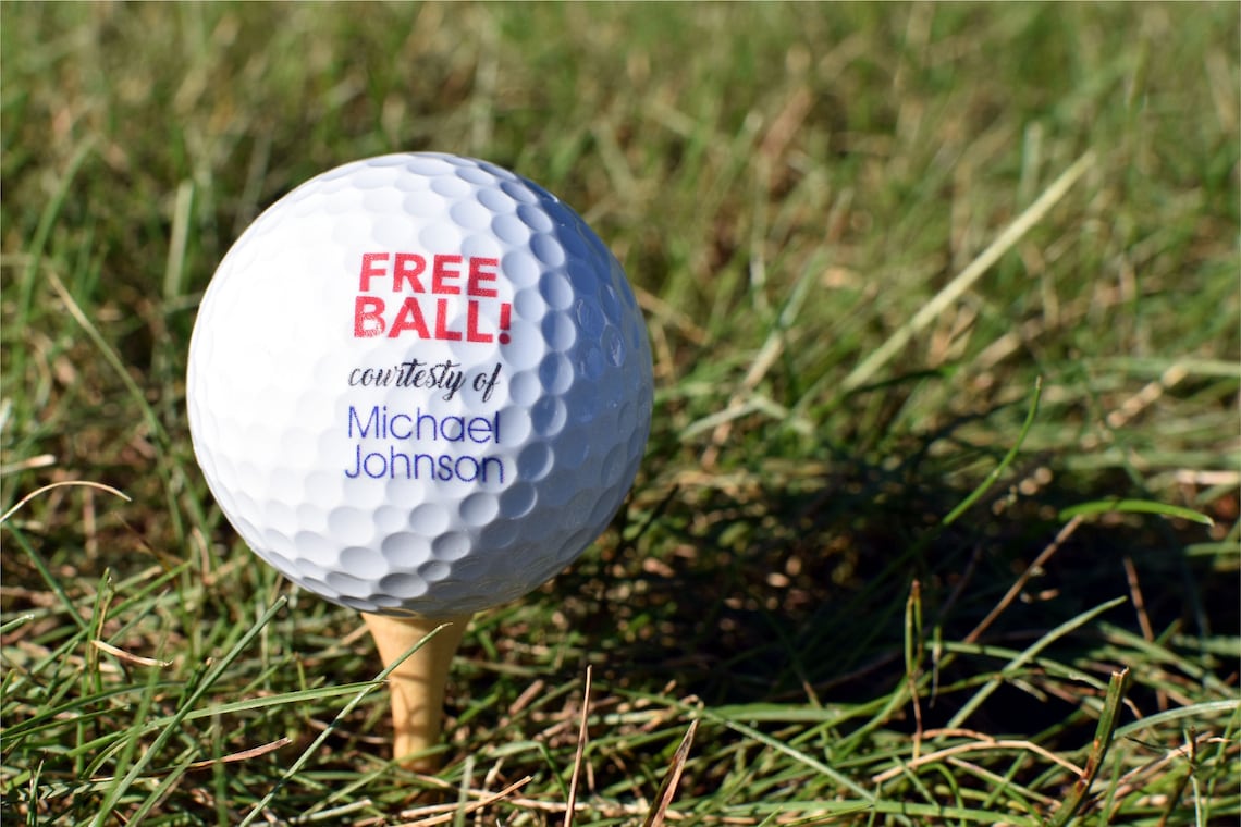 Free Ball Golf Gag Gift Funny Golf Balls Gift for the Etsy
