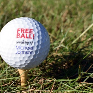 Free Ball Golf Gag Gift -  Funny Golf Balls - Gift for the Golfer - Crappy Golfer Gift - Personalized Golf Balls - Custom Golf Balls