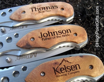 Pocket Knife Groomsman Pocket Knife - Groomsman Gift - Groomsmen Gift - Best Man Gift - Father of the Bride Gift - Groom Gift